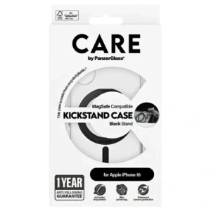 Kup Etui CARE by PanzerGlass Feature Kickstand Case Apple iPhone 16 MagSafe czarny/black - PZG709 - {ean13} - Sklep Home Screen