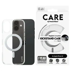 Buy CARE by PanzerGlass Feature Kickstand Case Apple iPhone 16 MagSafe silver - PZG710 - {ean13} - Home Screen Store Europe