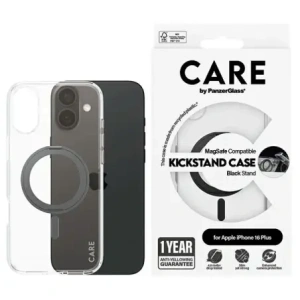 Buy CARE by PanzerGlass Feature Kickstand Case Apple iPhone 16 Plus MagSafe black - PZG711 - {ean13} - Home Screen Store Europe