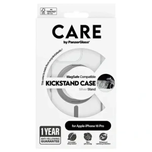 Kup Etui CARE by PanzerGlass Feature Kickstand Case Apple iPhone 16 Pro MagSafe srebrny/silver - PZG712 - {ean13} - Sklep Home Screen