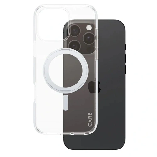Kup CARE de PanzerGlass Carcasă cu suport pentru Apple iPhone 16 Pro Max MagSafe argintie - PZG714 - {ean13} - Sklep Home Screen