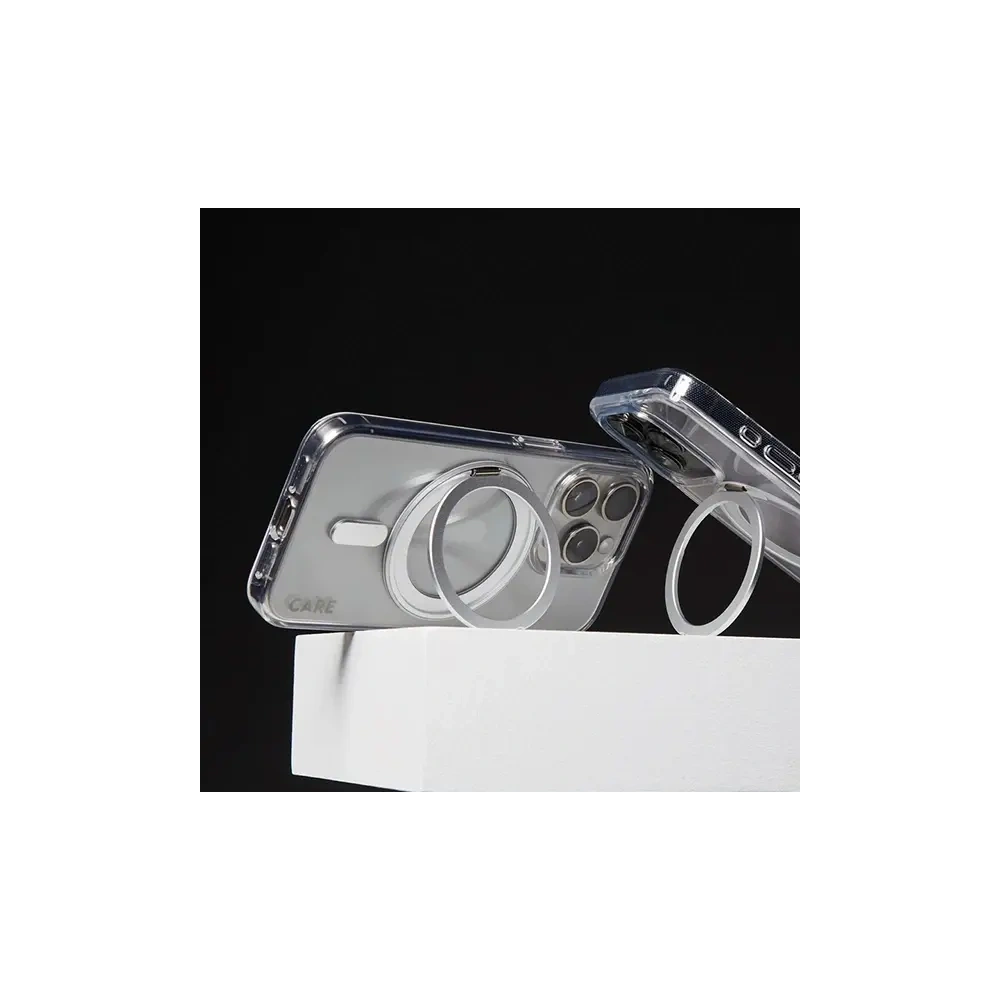 Etui CARE by PanzerGlass Feature Kickstand Case Apple iPhone 16 Pro Max MagSafe srebrny/silver