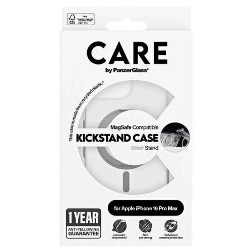 Kup CARE by PanzerGlass Funkciós állványtok Apple iPhone 16 Pro Max MagSafe ezüst - PZG714 - {ean13} - Sklep Home Screen