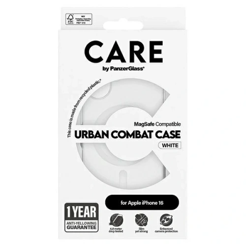 Kup Etui CARE by PanzerGlass Flagship Case Apple iPhone 16 MagSafe biały/white - PZG715 - {ean13} - Sklep Home Screen
