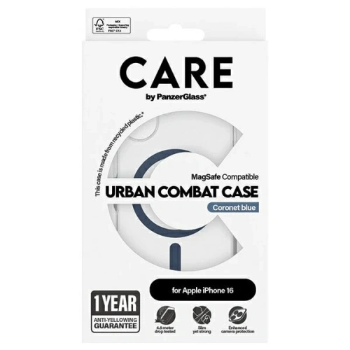 Buy CARE by PanzerGlass Flagship Case Apple iPhone 16 MagSafe blue - PZG716 - {ean13} - Home Screen Store Europe