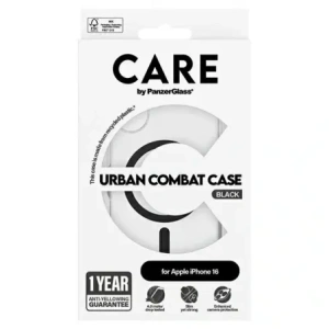 Kup Etui CARE by PanzerGlass Flagship Case Apple iPhone 16 MagSafe czarny/black - PZG718 - {ean13} - Sklep Home Screen