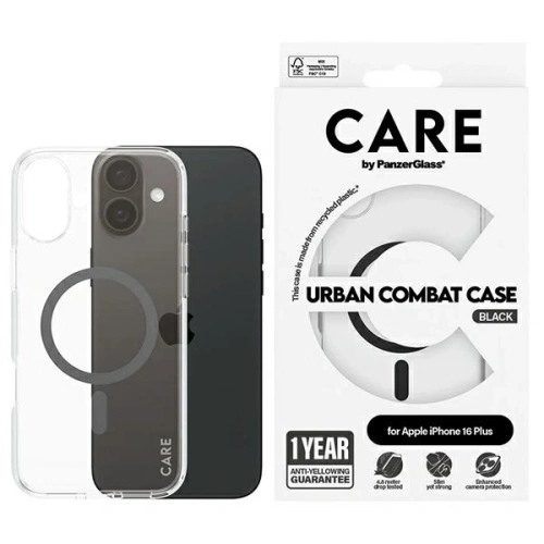 Buy CARE by PanzerGlass Flagship Case Apple iPhone 16 Plus MagSafe black - PZG721 - {ean13} - Home Screen Store Europe