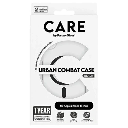 Buy CARE by PanzerGlass Flagship Case Apple iPhone 16 Plus MagSafe black - PZG721 - {ean13} - Home Screen Store Europe