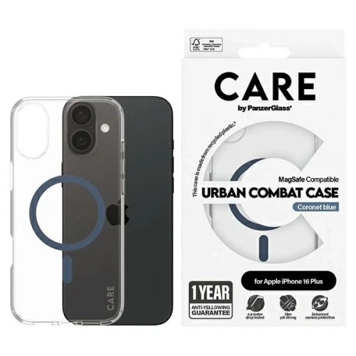Buy CARE by PanzerGlass Flagship Case Apple iPhone 16 Plus MagSafe blue - PZG722 - {ean13} - Home Screen Store Europe