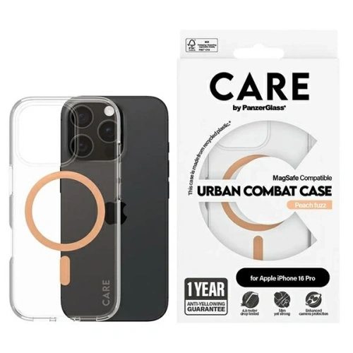 Kup CARE by PanzerGlass Flagship Case Apple iPhone 16 Pro MagSafe őszibarack - PZG723 - {ean13} - Sklep Home Screen