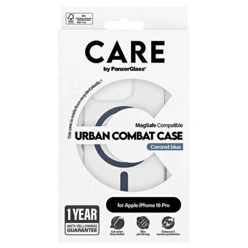 Buy CARE by PanzerGlass Flagship Case Apple iPhone 16 Pro MagSafe blue - PZG724 - {ean13} - Home Screen Store Europe