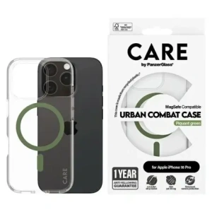 Buy CARE by PanzerGlass Flagship Case Apple iPhone 16 Pro MagSafe green - PZG725 - {ean13} - Home Screen Store Europe