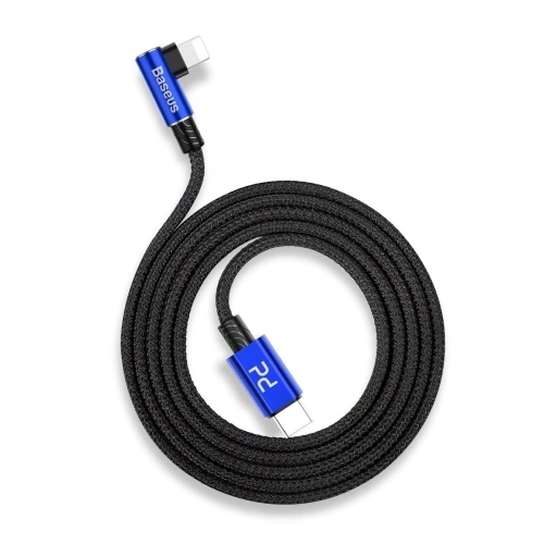 Buy Baseus MVP Elbow Type-C to iP Cable PD 18W 1m Blue - BSU1054BLU - {ean13} - Home Screen Store Europe