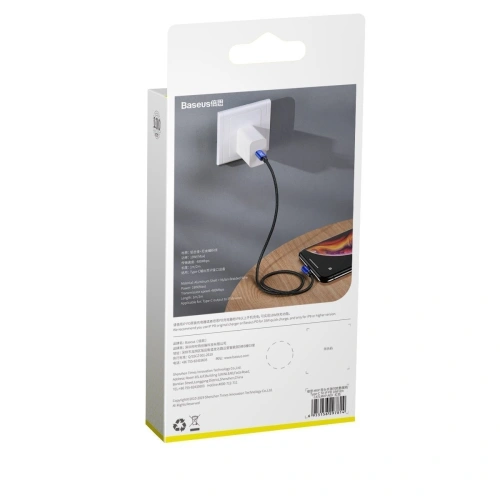 Kup Kabel úhlový USB-C na Lightning PD Baseus MVP Elbow, 18W, 1m (modrý) - BSU1054BLU - {ean13} - Sklep Home Screen