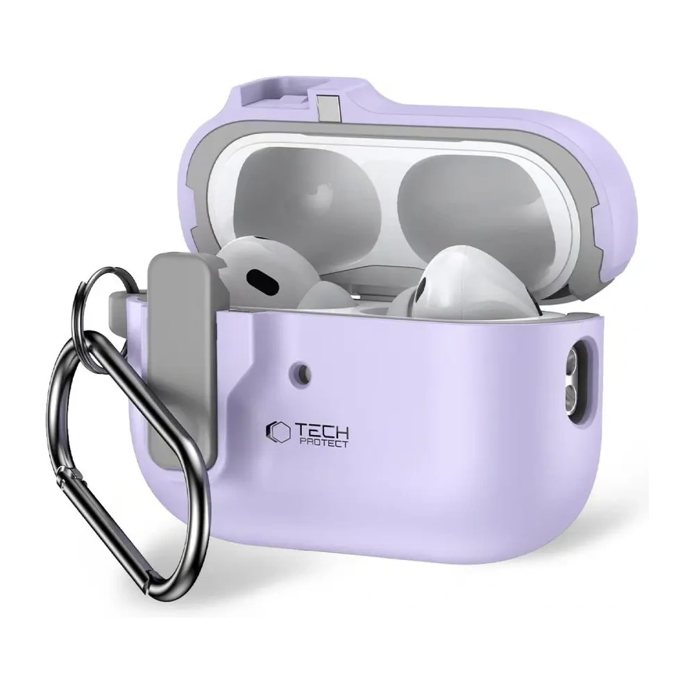 Etui Tech-Protect Slim Hook Apple Airpods Pro 1 / 2 Lavender