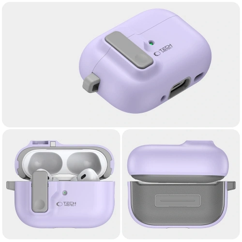 Kup Etui Tech-Protect Slim Hook Apple Airpods Pro 1 / 2 Lavender - THP3264 - {ean13} - Sklep Home Screen