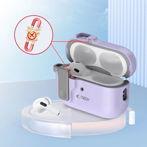 Kup Etui Tech-Protect Slim Hook Apple Airpods Pro 1 / 2 Lavender - THP3264 - {ean13} - Sklep Home Screen
