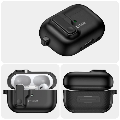 Kup Etui Tech-Protect Slim Hook Apple Airpods Pro 1 / 2 Black - THP3265 - {ean13} - Sklep Home Screen