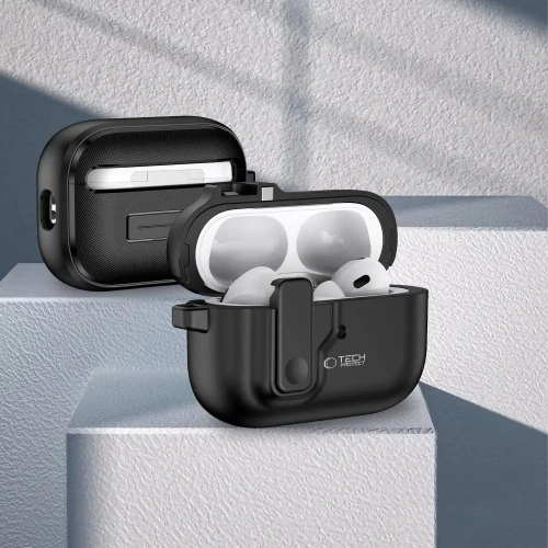 Kup Etui Tech-Protect Slim Hook Apple Airpods Pro 1 / 2 Black - THP3265 - {ean13} - Sklep Home Screen