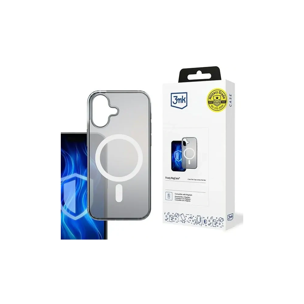 Etui 3MK Frosty MagCase Apple iPhone 16 Plus biały/white
