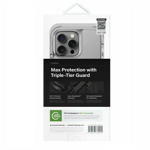 Buy UNIQ Combat Apple iPhone 16 Pro Max Magclick Charging stone grey - UNIQ1349 - {ean13} - Home Screen Store Europe