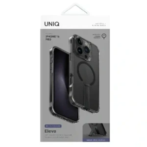 Buy UNIQ Eleva with Vertica Stand Apple iPhone 16 Pro carbon black - UNIQ1351 - {ean13} - Home Screen Store Europe