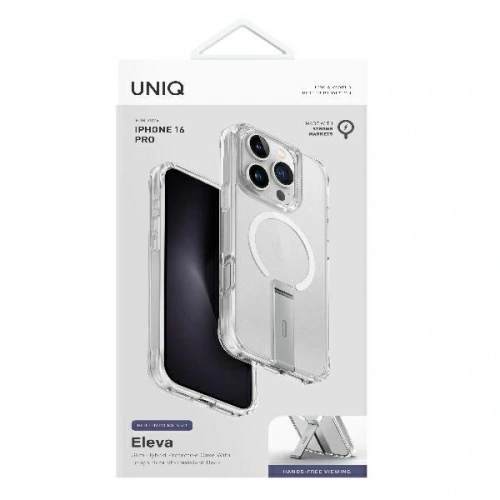 Buy UNIQ Eleva with Vertica Stand Apple iPhone 16 Pro lucent clear - UNIQ1352 - {ean13} - Home Screen Store Europe