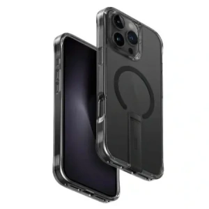 Buy UNIQ Eleva with Vertica Stand Apple iPhone 16 Pro Max carbon black - UNIQ1353 - {ean13} - Home Screen Store Europe