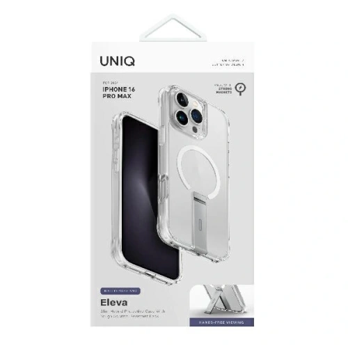 Buy UNIQ Eleva with Vertica Stand Apple iPhone 16 Pro Max lucent clear - UNIQ1354 - {ean13} - Home Screen Store Europe