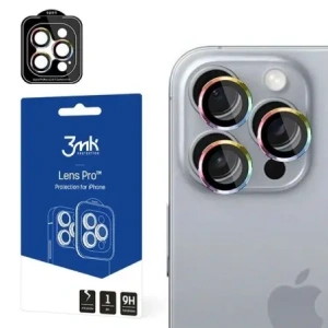 Kup Szkło hybrydowe na obiektyw aparatu 3MK Lens Protection Pro Apple iPhone 16 Pro / 16 Pro Max Rainbow - 3MK15614 - {ean13} - Sklep Home Screen