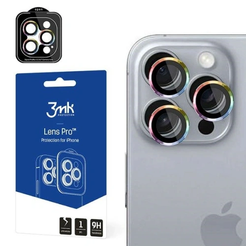 Kup 3MK Ochrana objektivu Pro Apple iPhone 16 Pro / 16 Pro Max Rainbow - 3MK15614 - {ean13} - Sklep Home Screen