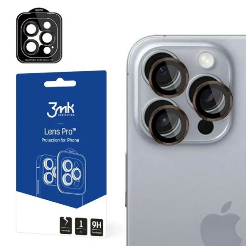 Kup 3MK Ochrana objektivu Pro Apple iPhone 16 Pro / 16 Pro Max Růžová hnědá - 3MK15615 - {ean13} - Sklep Home Screen