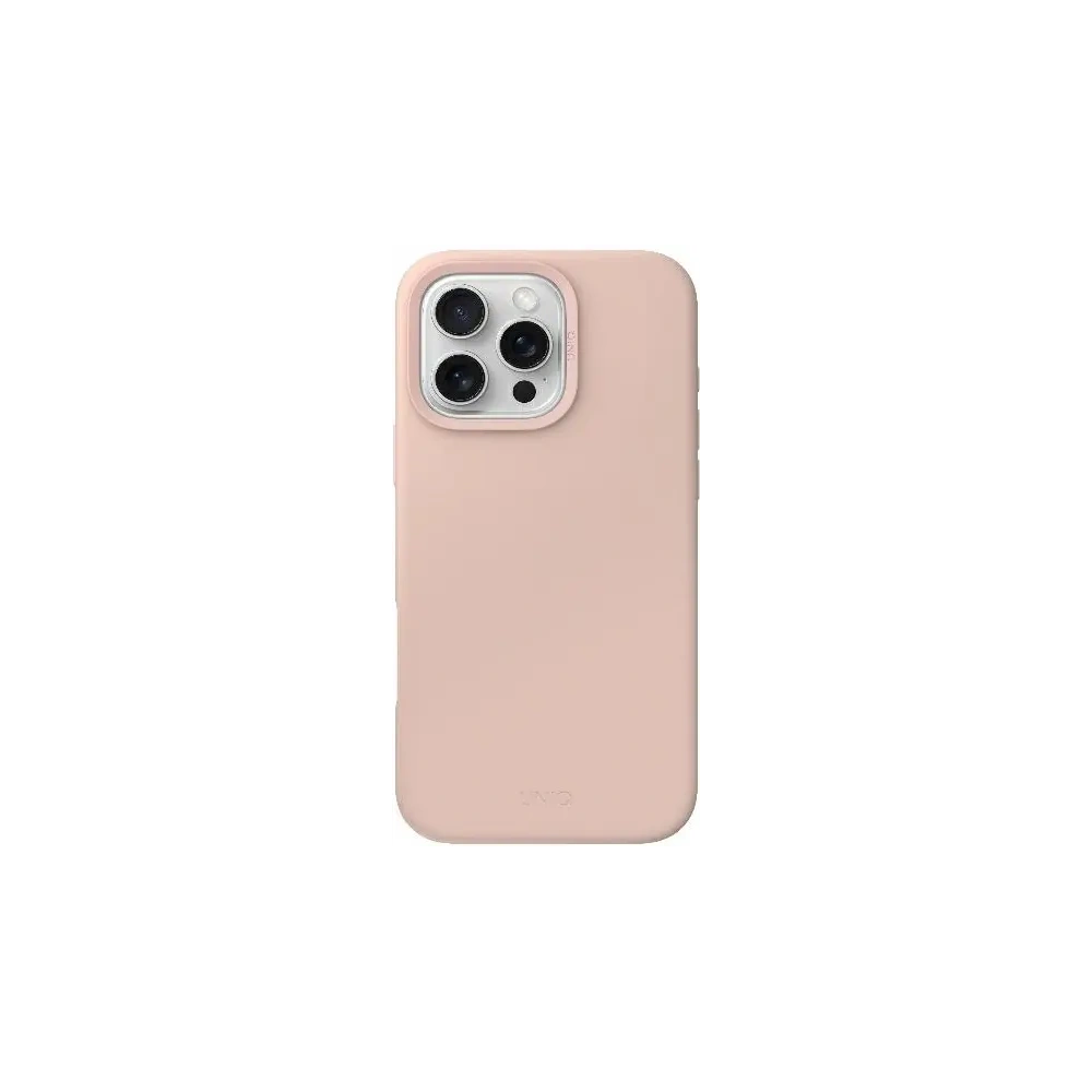 Etui UNIQ Lino Hue Apple iPhone 16 Pro Max Magclick Charging różowy/blush pink
