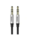 Cablu audio mini jack 3,5mm AUX Baseus Yiven 0,5m (negru-argintiu)