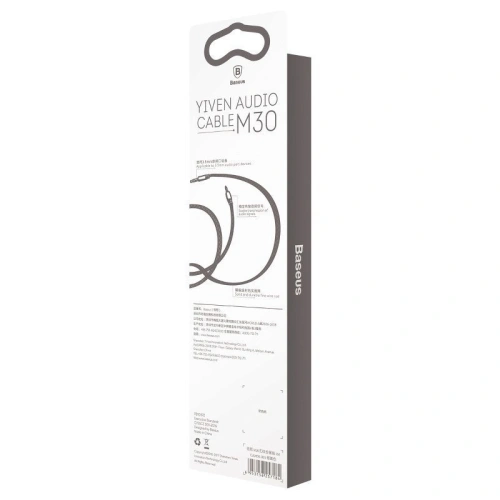 Kup Baseus Audio-Miniklinke 3.5mm AUX-Kabel Yiven 0.5m (schwarz/silber) - BSU1069BLKSLV - {ean13} - Sklep Home Screen