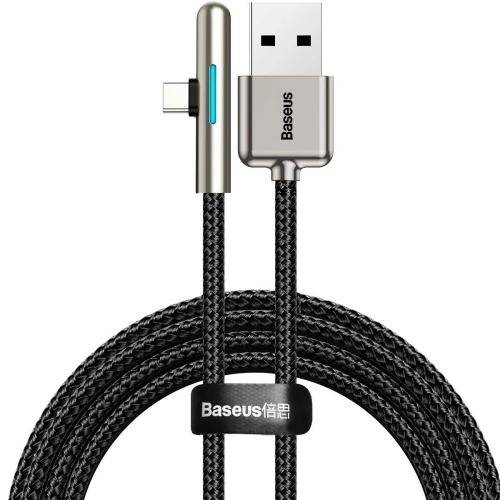 Buy Baseus Iridescent Lamp HW flash charge Mobile Game USB For Type-C 40W 2m Black - BSU1074BLK - {ean13} - Home Screen Store Europe