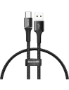 Kabel USB-C s podsvícením LED Baseus Halo 0,25m 3A (černý)