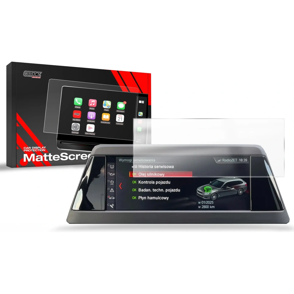 Folia matowa GrizzGlass CarDisplay Protection do BMW 5 G30 8,8" 2017-2020