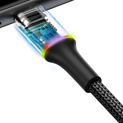 Buy Baseus halo data cable USB For Type-C 3A 0.25m Black - BSU1076BLK - {ean13} - Home Screen Store Europe