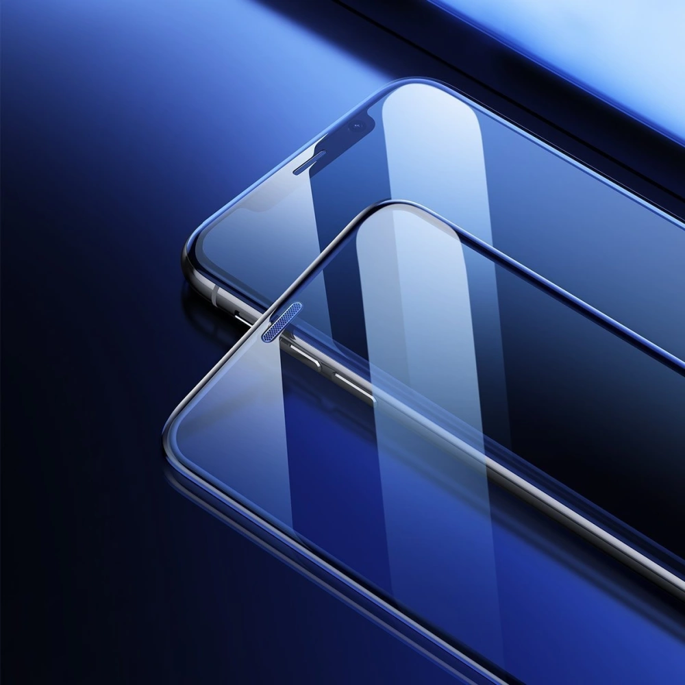 Szkło hartowane 0,3mm Baseus z osłoną głośniczka Apple iPhone XR [2 PACK]