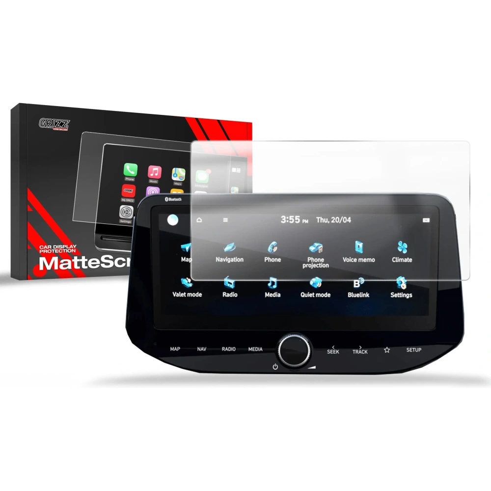 Folia matowa GrizzGlass CarDisplay Protection do Hyundai i30 10,25" Facelift 110x256mm (2024-2025)
