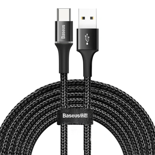 Buy Baseus halo data cable USB For Type-C 2A 3m Black - BSU1078BLK - {ean13} - Home Screen Store Europe