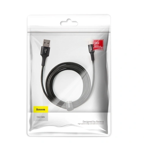 Kup USB-C kábel LED háttérvilágítással Baseus Halo 3m 2A (fekete) - BSU1078BLK - {ean13} - Sklep Home Screen