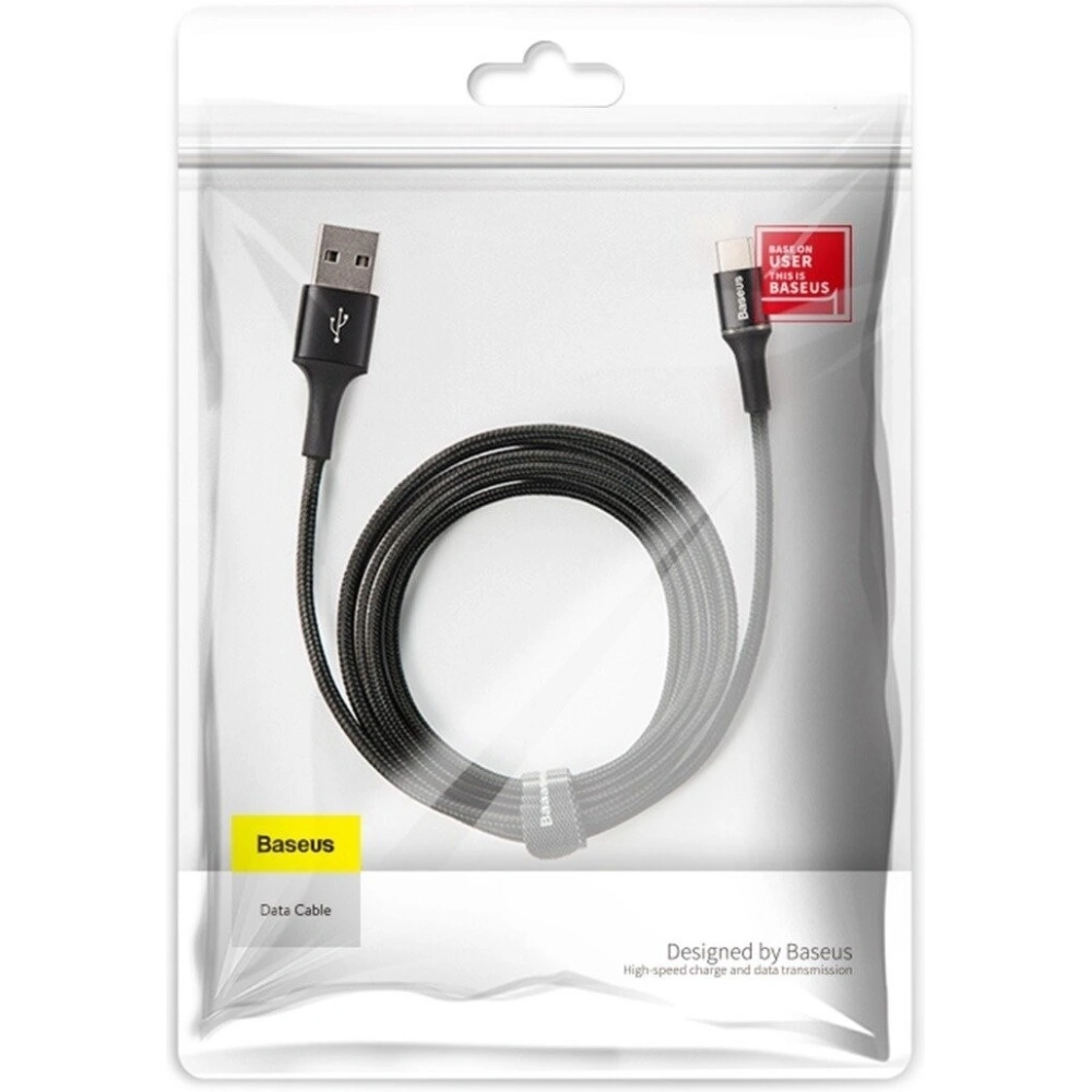 Kabel USB-C z podświetleniem LED Baseus Halo 3m 2A (czarny)