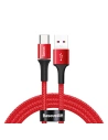 Baseus USB-C-Kabel mit LED-Beleuchtung Halo zu Huawei SuperCharge, 5A, 1m, 40W (rot)