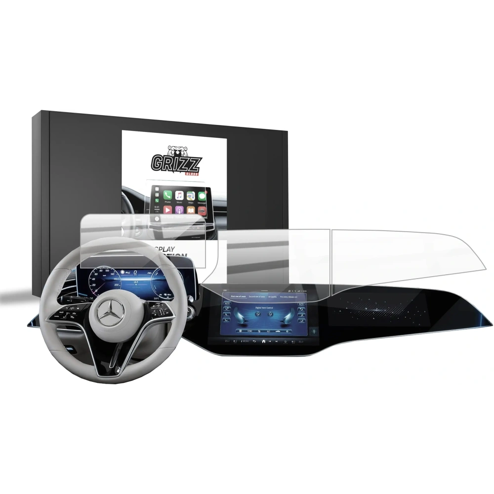 Folia ceramiczna GrizzGlass CarDisplay Protection do Mercedes E Klasa W214 Superscreen 2023-2025 [3w1]