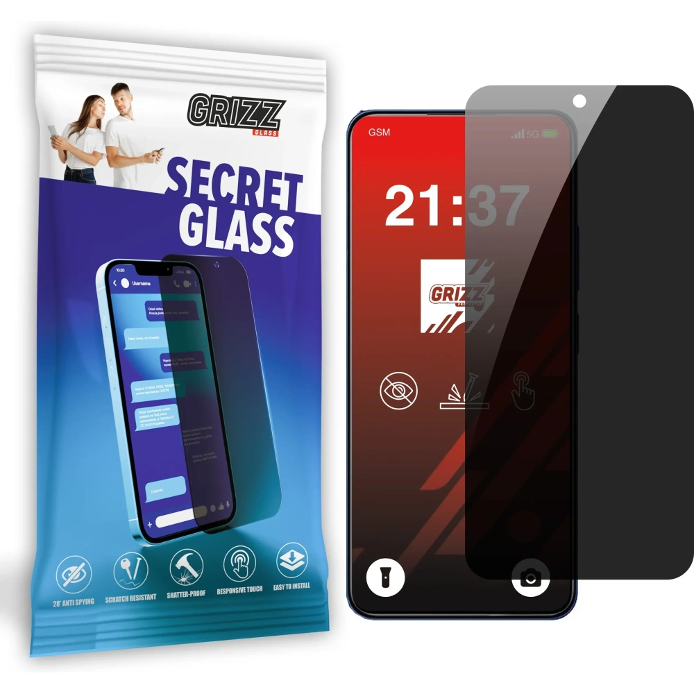 Matowe szkło prywatyzujące GrizzGlass SecretGlass do Xiaomi Redmi 14C