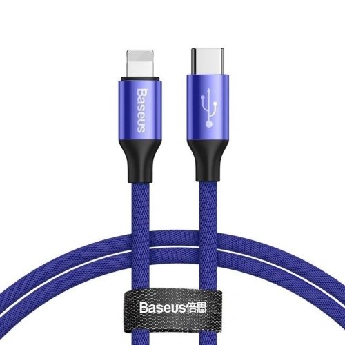 Kup Kabel USB-C do Lightning PD Baseus Yiven, 2A, 1m (modrý) - BSU1085BLU - {ean13} - Sklep Home Screen
