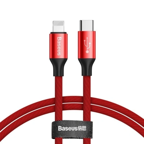 Kup USB-C a Lightning PD kábel Baseus Yiven, 2A, 1m (piros) - BSU1086RED - {ean13} - Sklep Home Screen