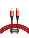 Kabel USB-C do Lightning PD Baseus Yiven, 2A, 2m (červený)